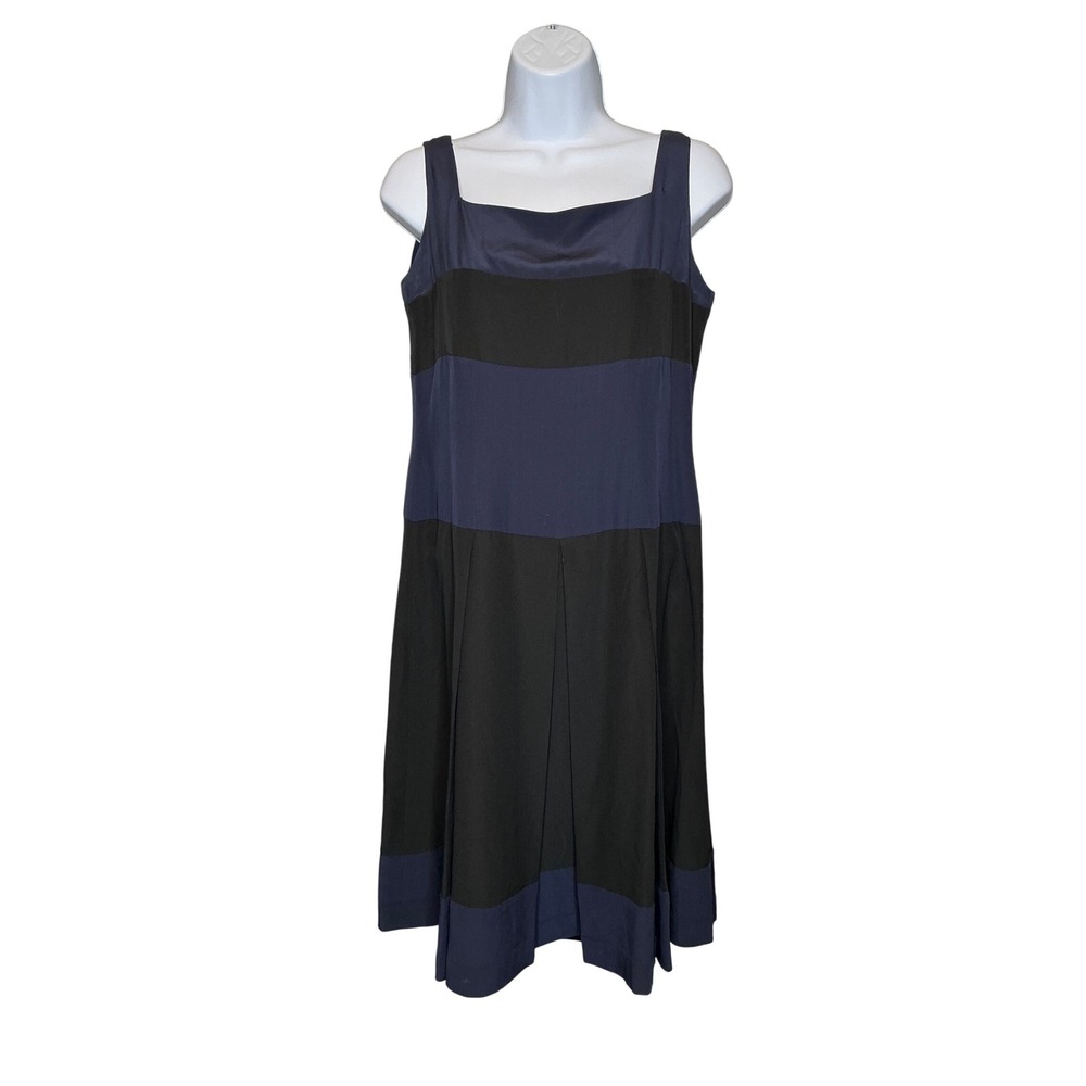 Vintage Karl Lagerfeld Linda Dresner Silk Midi Dress Sz 38/8 Parisian Chic Euro